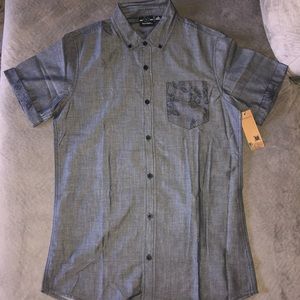BurnSide short sleeve button up shirt.